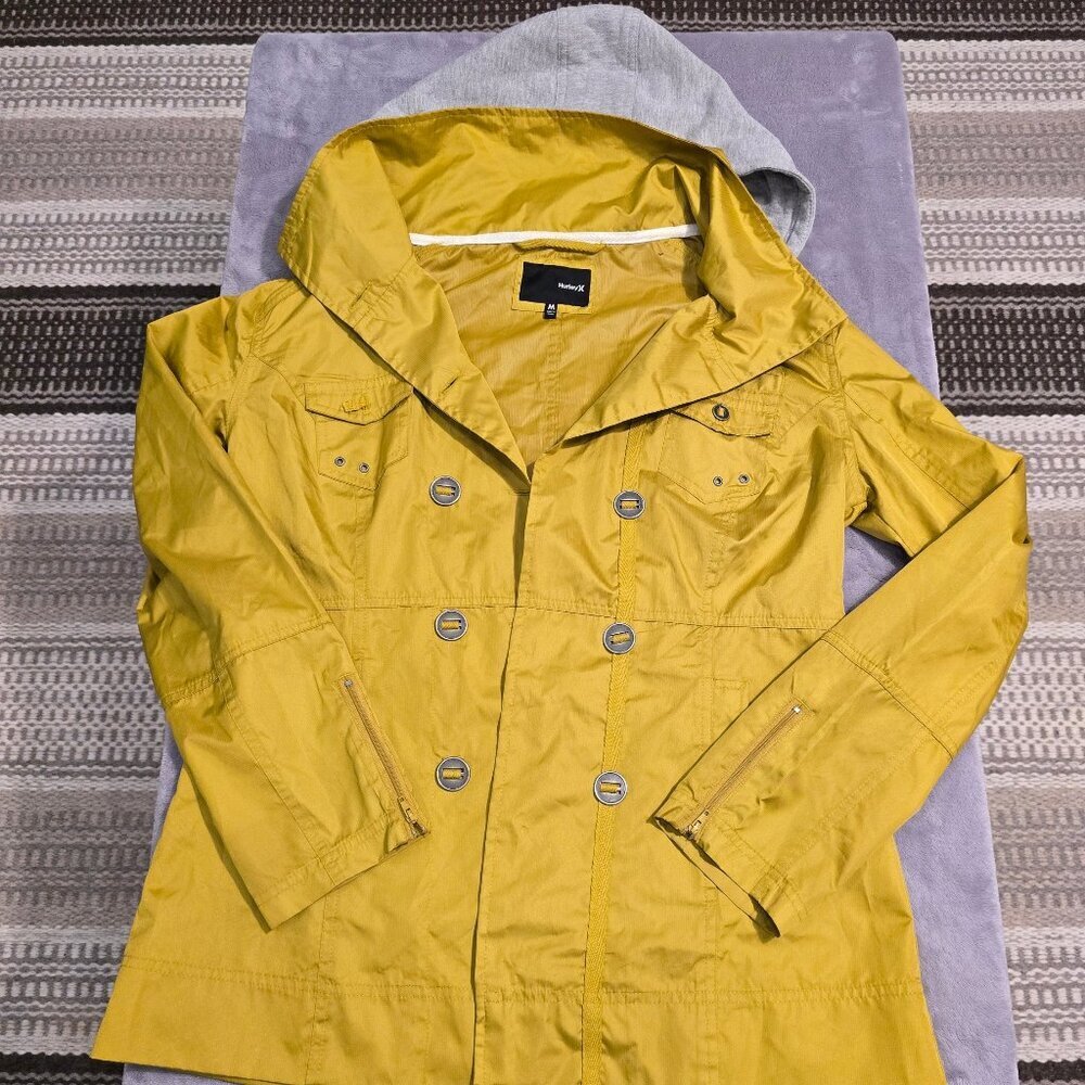 Hurley hooded windbreaker medium MINT!